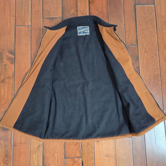 COALATREE Workline MFG 10 Gauge Work Vest Mens L Burnt Orange Wool Blend Liner - Picture 9 of 10